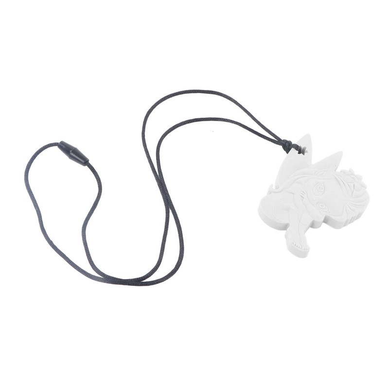 5Pcs Chew Necklace Food Grade Silicone Chewing Pendant for Toddlers