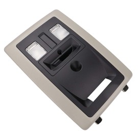 SIYOEN Overhead Console LED Dome Light & Map Lamp Assembly with Back Glass Switch & Homelink Compatible with Dodge Ram 1500/2500/3500/4500/5500(Replaces 5SK70BD1AA)