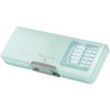Klux 250623 Carmiere Clear Double-Sided Pen Case, Mint, Pencil Case,