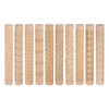 Quartzman 10 Pieces Wood Clay Roller Pattern Modelling 5.9 Inch