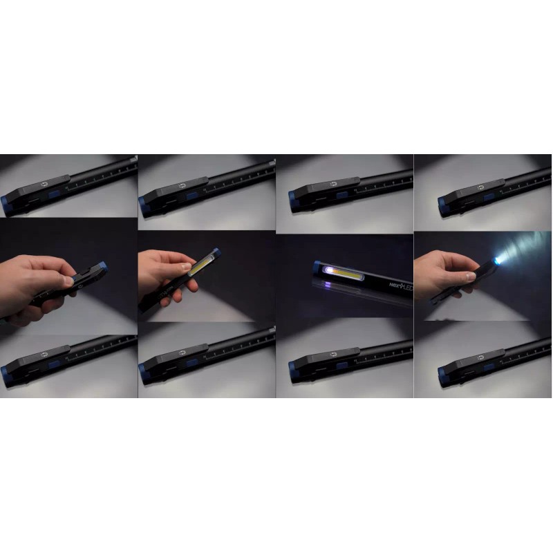 NextLED NT-6615 Rechargeable Pen Light, Spot, Flood & UV Light,