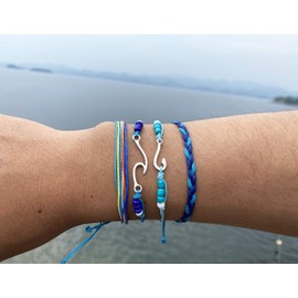 Summer Bracelets for Women Boho Beach Adjustable Bracelets Summer Accessories Jewelry Trendy Stuff Gifts for Women 2024