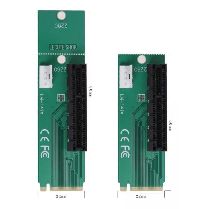 PCI Express Convertidor Adaptador M2 A Pci Mineria Zcash Monero