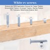 White Square Head Self Tapping Screws RV Trailer 8 X