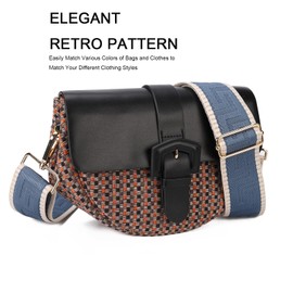 Wide Purse Strap Replacement Crossbody Shoulder Bag Strap Adjustable Handbag Strap Replacement Belts Gold Hardware Blue