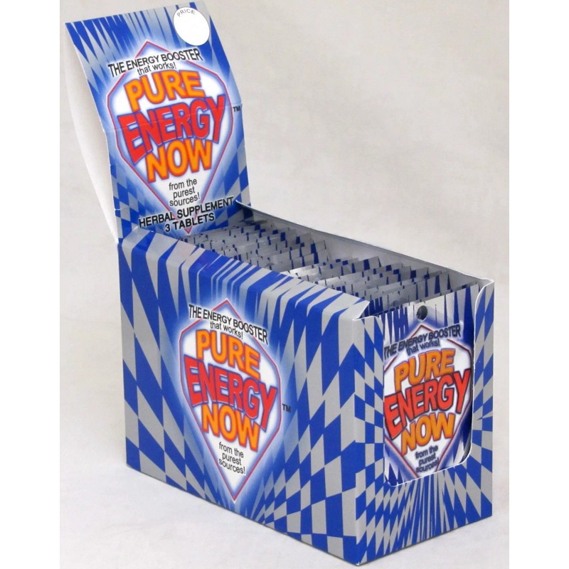 Energy Now Pure Energy Now Herbal Booster Supplements FULL BOX