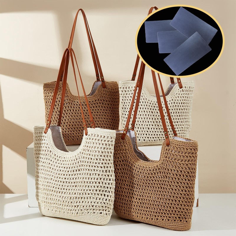 4 Pcs Handbag Base Shaper, 13.78×7.09 Inch Purse Bottom Insert