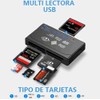 Genérico Lector de Tarjetas de Memoria Múltiple HUB 6en1 USB