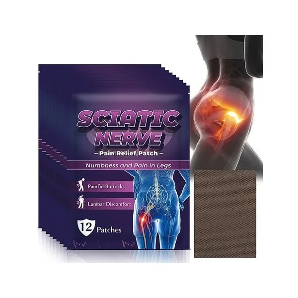 12 Parches Milagrosos para Dolor y Lesiones del Nervio Ciático