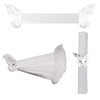 URROMA Napkin Rings, 50 Pieces Silver Butterfly Napkin Ring Holder