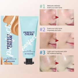 All-Over Complexion P/erfector,Skin Tint B/ody Coverage P/erfector,Concealing Foundation Perfecting Cream,Bo/dy Pe/rfector Cream,Bo/dy Makeup for Leg,Waterproof/Transfer-Resistant Skin Tint Coverage