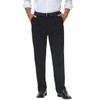 Soojun Men's Flex Pleated Front Classic Fit Dress Pants, Black,