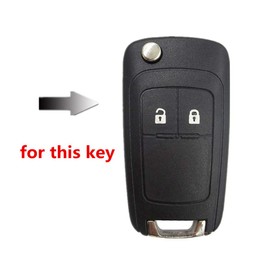 Happyit Leather Car Key Cover Cases Key Ring for Opel Astra J Corsa D Zafira C Mokka Insignia Cascada Karl Adam Meriva 2 Buttons