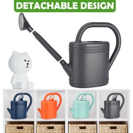1 Gallon Watering Can for Indoor Plants, Garden Watering Cans for Outdoor Plant House Flower, Modern Plant Watering Can Large Long Spout with Sprinkler Head