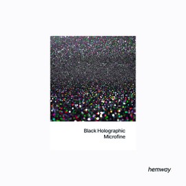 Hemway Automotive Metal Flake Glitter MICROFINE 1/256" .004" 0.1mm 100micron Paint Metal Flake 100g for use with Car Bike Van Truck Wagon Automotive Spray and Spray Painting (Black Holographic)