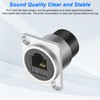 XMSJSIY D-type RJ11 panel mount phone connector CAT3 passage adapter