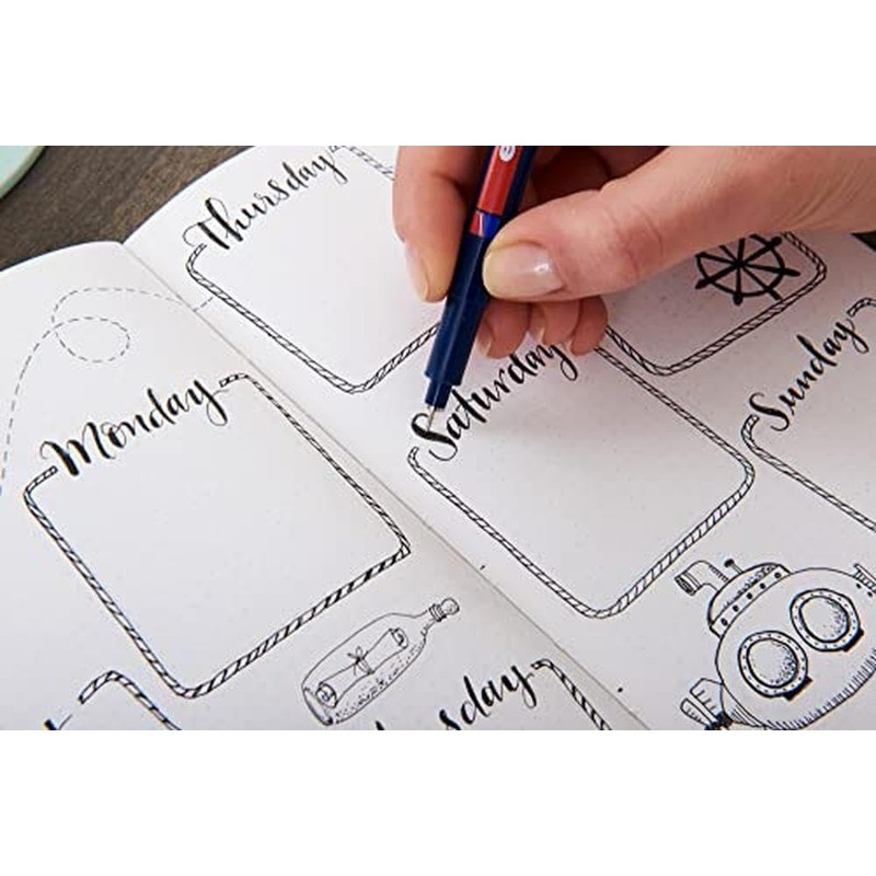 Edding 4-1800-2185-4 "Zendoodle Outline" Fineliner-Set (Pack of 4)