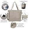 Large Carryall Tote Bag for Women - Lightweight Nylon Zipper