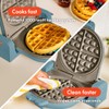 bella Flip-n-Store Waffle Maker with EverGood™ Ceramic Nonstick Coating, Fits-anywhere™