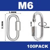 100PCS 2.36 Inches Quick Links, M6 Screw Chain Links Heavy