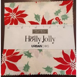 Moda Holly Jolly by Urban Chiks  5" Charm Pack