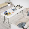 VINGLI VINGLI 6 Foot Plastic Folding Table Portable Long Table
