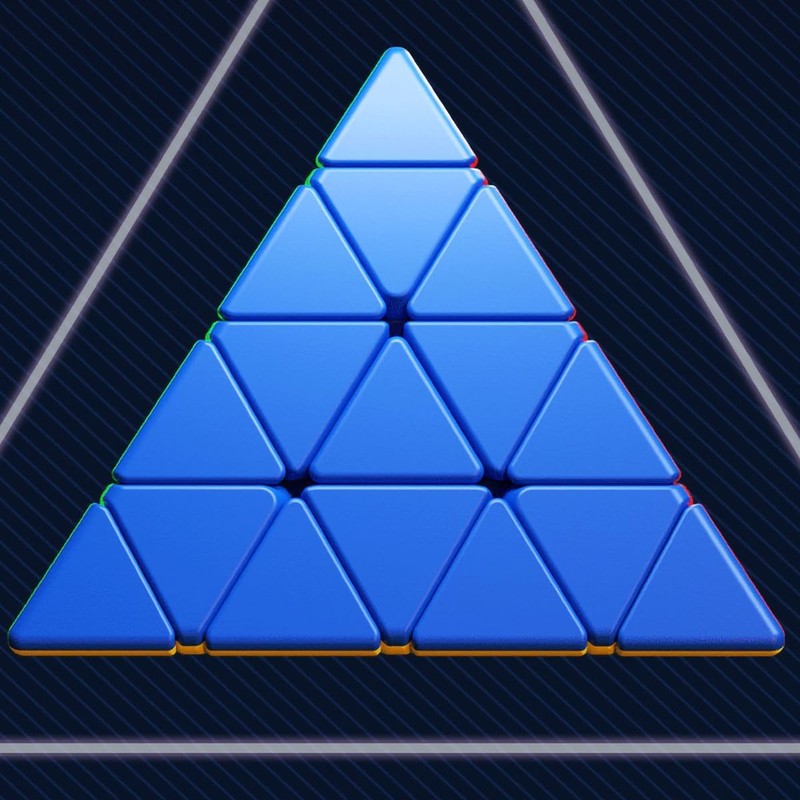 Oostifun Shengshou Pyraminx 4x4x4 Cube Pyramid Triangle Four-axis Tetrahedron Puzzle