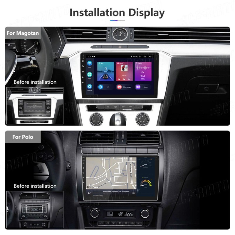 CFRIATO For Toyota Tundra 2007-2013 Sequoia 2008-2018 Android 15 Car