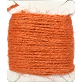 Jute Twine 15m Long Twine String for Crafts Gift Wrapping Packing Gardening Crochet Knitting Macrame Decor (Orange)