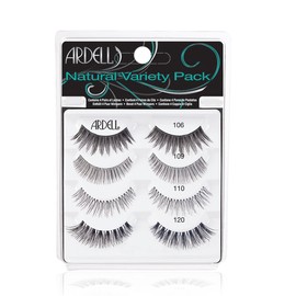 Ardell "Best of" Natural Variety Pack of False Eyelashes, 4 Pairs of Natural Fake Eyelashes