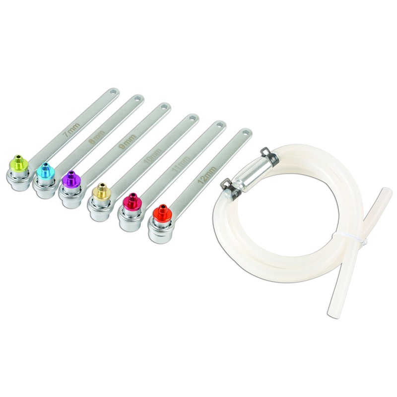 Laser 6783 Brake Bleeder Wrench Set 7pc