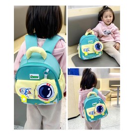 Makukke Lässig Children's Backpack for Ages 2 and Above 6 Litres - Backpack Girls & Nursery Backpack Boys - Nursery Travel Backpack Hiking Backpack Children's Backpack with Chest Strap, Green with