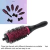 6 Pcs Round Hair Brush Set Detachable Ergonomic Handle Soft