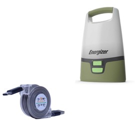 BoxWave Cable Compatible with Energizer Vision LED Camping Lantern - miniSync - USB-A to USB Type-C, Retractable Cable 5 Pre-Set Lengths Avoid Tangles