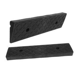 Ciieeo 2-Pack Heavy-Duty Plastic Ramp for Wheelchairs and Vehicles Non-Slip Entry Ramp for Steps and Curbs Portable Loading Dock Pad Suitable for Driveways and Garages