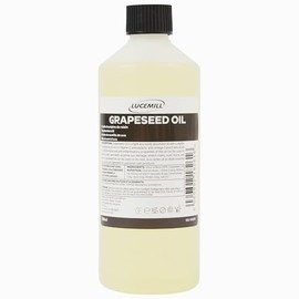 Lucemill Lucemill Organic Grapeseed Oil | 500ml | 100% Pure & Natural Cold Pressed Carrier Oil | Lightweight Moisturiser for Skin & Hair | Ideal for Massage, Aromatherapy & DIY Beauty Blends