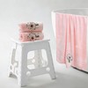 USTIDE 3 Pieces Pink Rose Flora Bath Towel Set, Ultra