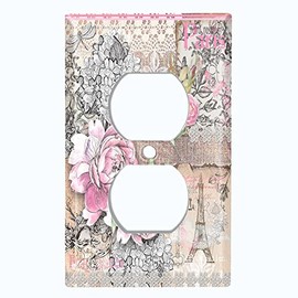 Copy of Metal Light Switch Plate Cover Elegant Floral European Landmarks Paris PRS026