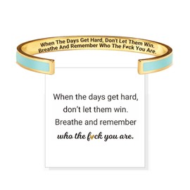 choice of all Dont Let the Hard Days Win Bracelet Inspirational Gifts for Women Don't Let The Hard Days Win Cuff Bangles Bracelets for Women Trendy 2025