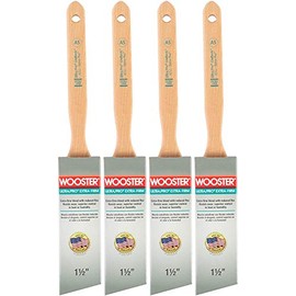 Wooster Brush 4153-1 1/2 Ultra/Pro Extra-Firm Lind Beck 4153 Paint Brush, 1-1/2 in Width, 1-1/2-Inch 4 Pack