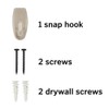National Hardware N260-156 Heavy Duty Snap Hook, Brushed Nickel
