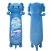 HAIJUNYA 36” Long Axolotl Plush Body Pillow, Cute Blue Ocean