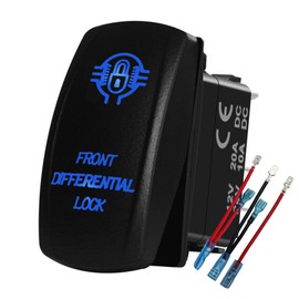 BACAUTOPARTS Blue Led Front Locker Rocker Switch Differential Locker 5P ON Off Toggle Switch for The ARB/Carling/NARVA 4x4 Caravan Camper Van Trailer RZR 12V 24V