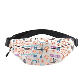 Cheerleader Gift Cheerleading Crossbody Bag Cheer Mom Gift Cheer Bum Bag Cheerleading Coach G-ift (Nothing but hard Bag)