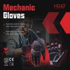 HANDLANDY Heavy Duty Work Gloves Men, Touchscreen TPR Impact Reducing