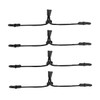 KOMBIUDA 4pcs Adjustable Nylon Extenders Comfortable Ear Savers for Masks