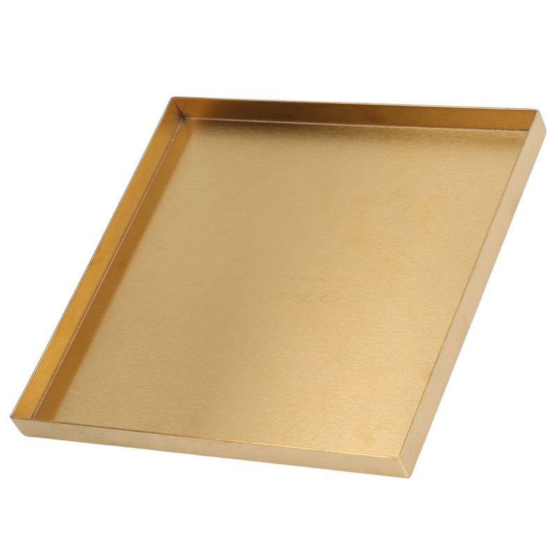 Gold Stainless Steel Tray Decorative Jewelry Dish Makeup Tray Organizer