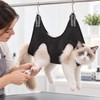 Pet Grooming Hammock for Nail Trimming – Adjustable Polyester Restraint