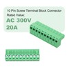 sourcing map 10PCS 10-Pin PCB Mount Screw Terminal Block Connectors