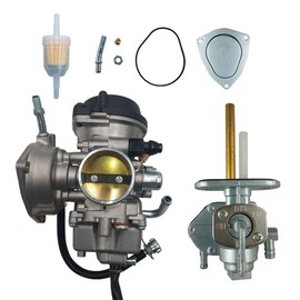 Partman Carburetor fit for Suzuki LTZ400 LTZ 400 Quad Sport ATV with Fuel Valve Petcock 2003-2008